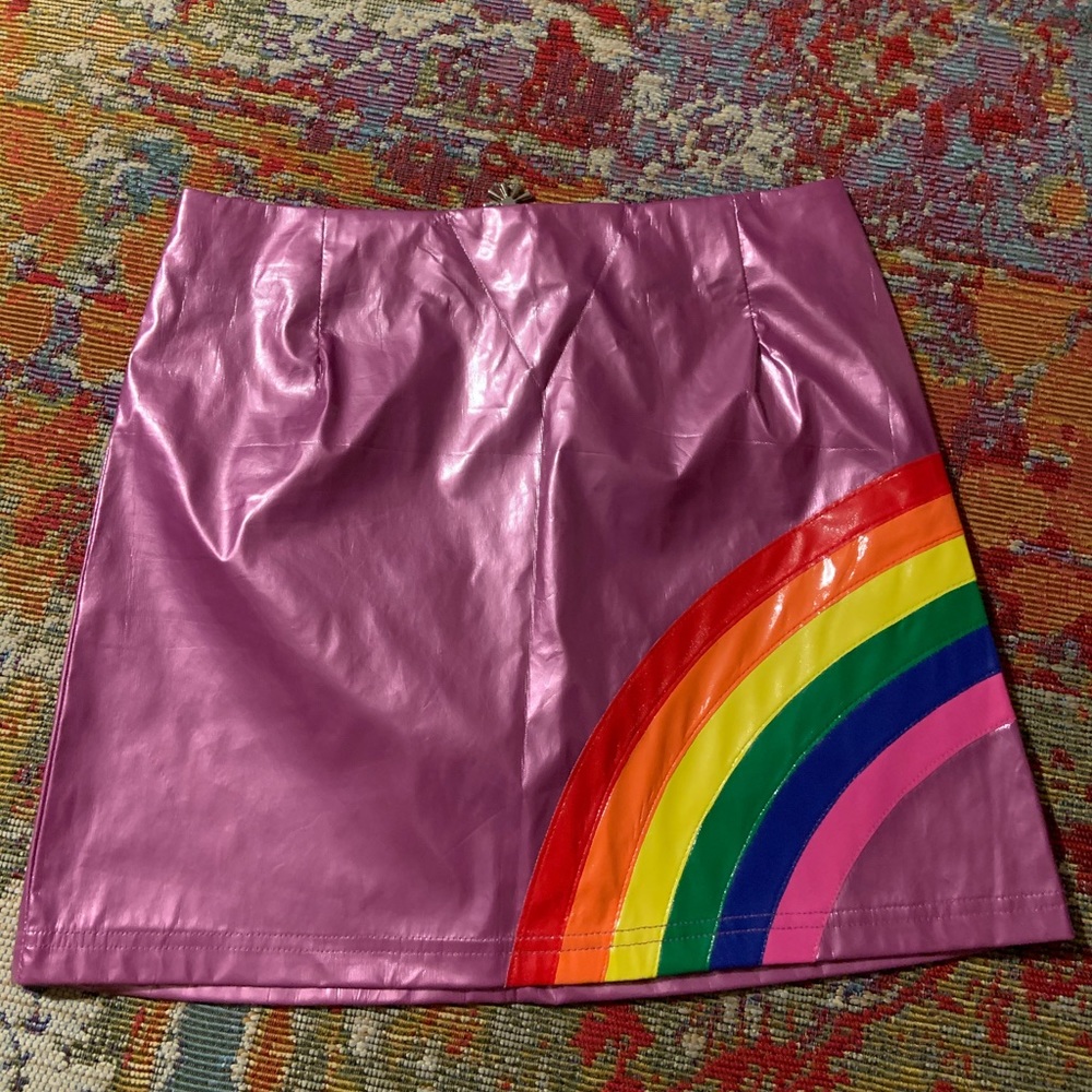 Rainbow mini skirt